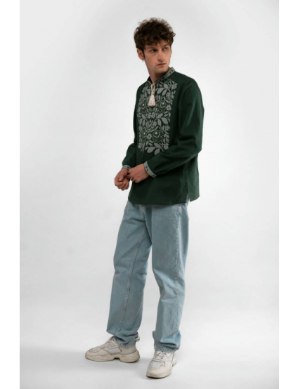 Картинка Вишиванка «Стрілківці» темно-зелена